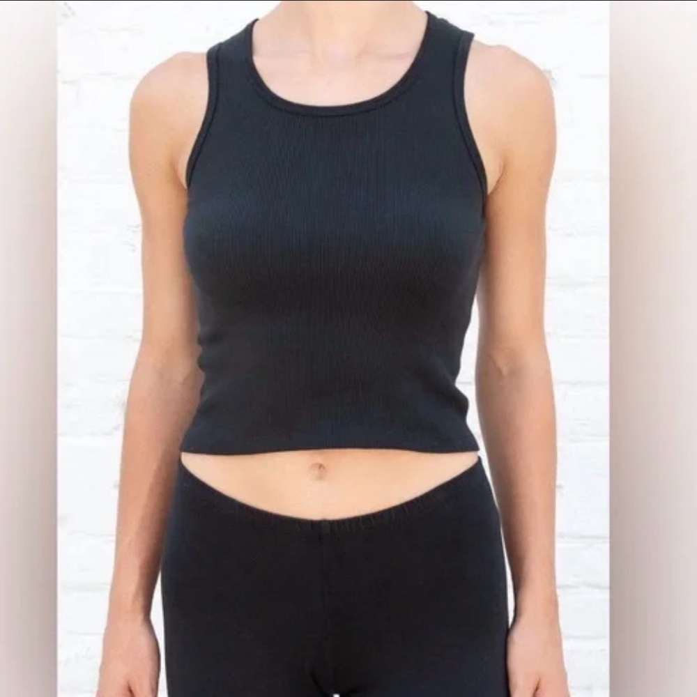 Brandy Meville Black Tank Top